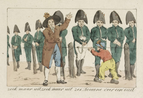 Caricature of the customs officers, 1813, Figure it out yourself, figure it out yourself six
