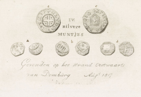 Silver coins found on the beach near Domburg, 1817, IV. silver coins Found on the beach East of