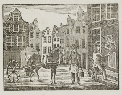 Asch-Karmans Kermis-Wensch, 1843, Fair print of the Amsterdam ash cart men for the year 1843,