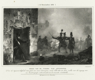 Siege of the Citadel of Antwerp, (11 December 1832.), Four plates of the defense of the Citadel