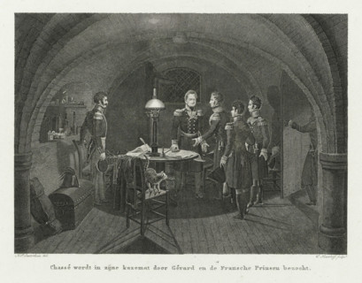 General Gérard visits General Chassé in the Citadel of Antwerp, 1832, Chassé is visited in his