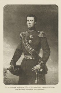 Portrait of William, Prince of the Netherlands, photomechanical print, Portrait of William. A line