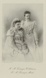 Portrait of Emma, Queen Regent of the Netherlands, and Wilhelmina, Queen of the Netherlands,