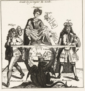 The Great World Divider, Grand Le partageur du monde, 1706, Royal Almanac of 1701, Momus's Pleasure