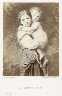 La grande sœur, Photo reproduction of the painting La grande sœur, reproduction, page,