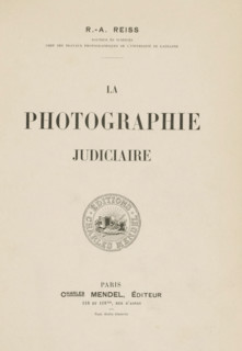 La photographie judiciaire, book, name: 'Reinders', writer (clerical worker): Rodolphe Archibald