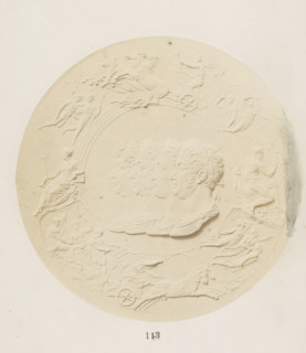 Commemorative medal in memory of the Battle of Waterloo with four busts of King George III of