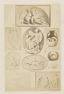 Ten reliefs, photograph, page, number: '4 - 13', photographer: F. Cole, c. 1857 - in or before