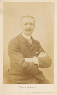 Vicomte De Launay, Portrait of Alphonse de Launay, photograph, page, c. 1881 - in or before 1891,