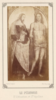 Photo reproduction of the painting Saint Sébastien et sainte Apolline by Pietro Perugino, Le