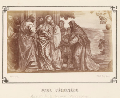 Photo reproduction of a painting of 'The Healing of the Bloody Woman' by Paolo Veronese, Paul
