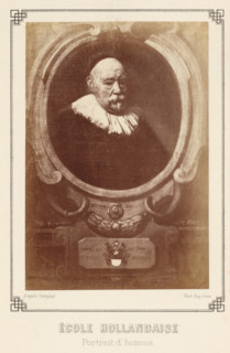 Photo reproduction of a portrait of an unknown man, Ècole Hollandaise Portrait d'homme, photograph,