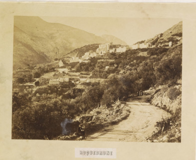View of Roquebrune-Cap-Martin, Roquebrune, photograph, page, photographer: Louis-Alphonse Davanne,