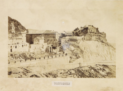 View of Ventimiglia, Vintimille, photograph, page, photographer: Louis-Alphonse Davanne, Italy, c.
