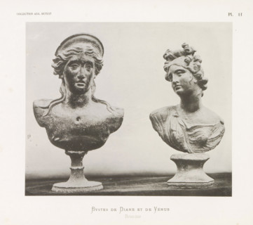 Bustes de Diane et de Vénus, Busts of Diana and Venus, page, photomechanical print, number: 'Pl.