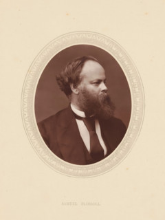 Samuel Plimsoll, page, photomechanical print, photographer: Lock & Whitfield, cliché maker: