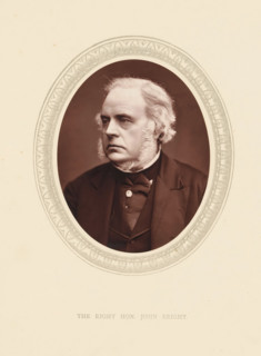 The right hon. John Bright, page, photomechanical print, photographer: Lock & Whitfield, cliché