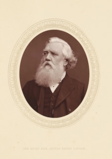 The right hon. Austen Henry Layard, page, photomechanical print, photographer: Lock & Whitfield,