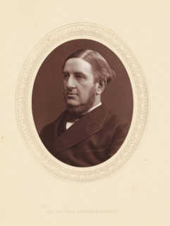 Sir William Vernon-Harcourt, page, photomechanical print, photographer: Lock & Whitfield, cliché