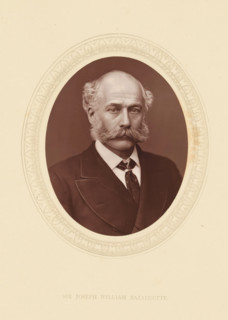 Sir Joseph William Bazalgette, page, photomechanical print, photographer: Lock & Whitfield, cliché