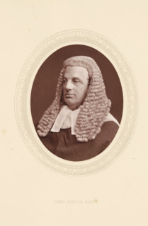 Lord justice Brett, page, photomechanical print, photographer: Lock & Whitfield, cliché maker: