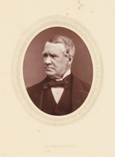 Sir John Hawkshaw, page, photomechanical print, photographer: Lock & Whitfield, cliché maker: