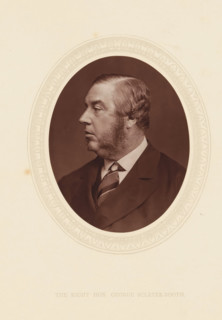 The right hon. George Sclater-Booth, page, photomechanical print, photographer: Lock & Whitfield,