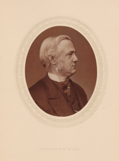 Professor Max Müller, page, photomechanical print, photographer: Lock & Whitfield, cliché maker: