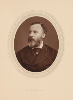 Dr. Andrew Clark, page, photomechanical print, photographer: Lock & Whitfield, cliché maker: