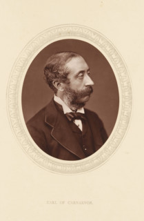 Earl of Carnarvon, page, photomechanical print, photographer: Lock & Whitfield, cliché maker: