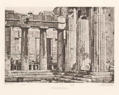 Propylées, Propylées of the Acropolis of Athens, page, photomechanical print, inscription: 'Aile