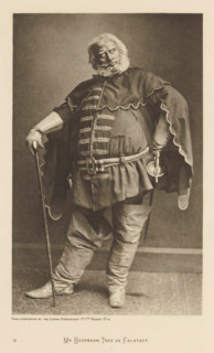 Herbert Beerbohm Tree as Falstaff, page, photomechanical print, photographer: London Stereoscopic