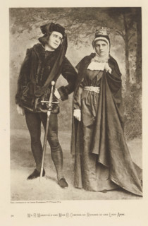 Mr R. Mansfield and Miss B. Cameron as Richard III and Lady Anne, page, photomechanical print,