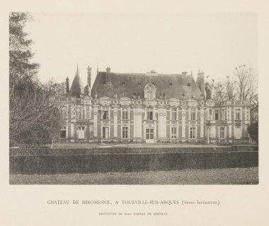 Exterior of the Castle of Miromesnil in Tourville-sur-Arques, Chateau de Miromesnil, a