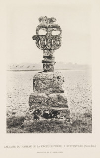 Calvaire du Hameau de la Croix-de-Pierre, A. Hattenville (Seine-Inf.), Stone calvary, page,