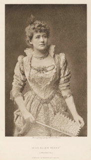 Miss Ellen Terry (Beatrice), page, photomechanical print, photographer: Window & Grove, cliché