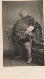 Herbert Beerbohm Tree (Falstaff), page, photomechanical print, photographer: London Stereoscopic