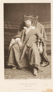 Osmond Tearle (King John), page, photomechanical print, photographer: Chancellor, Dublin, cliché