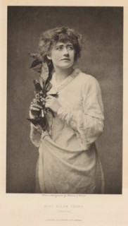 Miss Ellen Terry (Ophelia), page, photomechanical print, photographer: Window & Grove, cliché