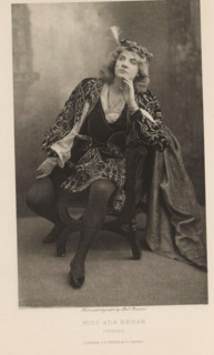 Miss Ada Rehan (Viola), page, photomechanical print, photographer: Alexander Bassano, cliché maker:
