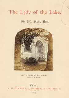 Scott's tomb at Dryburgh, Tomb of Walter Scott at Dryburgh Abbey, photograph, page, photographer: