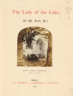 The lady of the lake, book, name: 'Bought of Willis and Sotheran Booksellers & Bookbinders Cha...