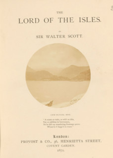 Loch Scavaig, Skye, photograph, page, inscription: ''A scene so rude, to roam.'', photographer: