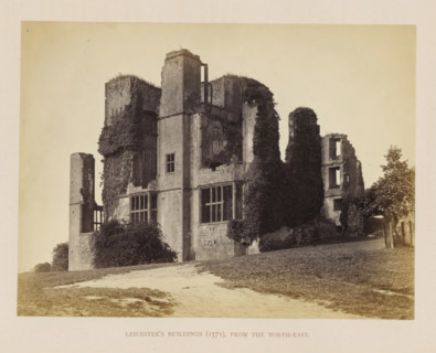 Leicester's Buildings (1571), from the north-east, View of the ruins of the Leicester Towers of
