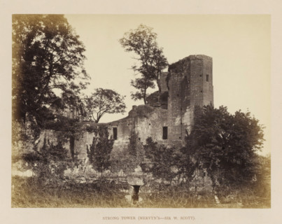 View of the ruins of the Strong Tower of Kenilworth Castle, Strong Tower (Mervyn's-Sir W. Scott),