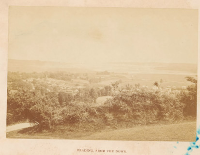 Brading, from the Down, photograph, page, photographer: William Russell Sedgfield, Isle of Wight, c