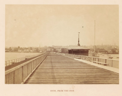 Ryde, from the pier, photograph, page, photographer: William Russell Sedgfield, c. 1859 - in or