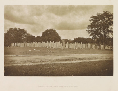 Entrance to the Bodhi tree enclosure, Anuradhapura, Sri Lanka, page, photomechanical print, title: