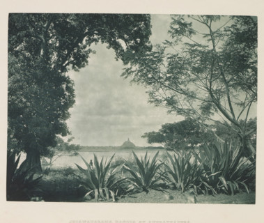 View of the Jetavanaramaya stupa at Anuradhapura, Sri Lanka, page, photomechanical print, title: