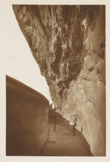 In the gallery of the Lion Rock at Sigiriya, Sri Lanka, page, photomechanical print, title: 'IN THE